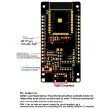 ESP32 4MB Development Board with 1.9in ST7789 170x320 TFT LCD, WiFi+ Module, Type-C Interface
