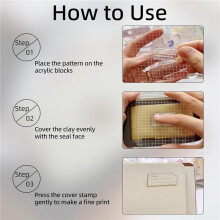 12PCS Acrylic Stamp Block, 4 Size Clear Stamp Blocks Decorative Stamps Block Stamp Block Decorative Stamps Scrapbooking