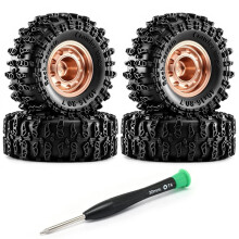 0,7 Inch RC Rock Crawler Velgen en Banden voor 1/30 voor Axial SCX30 RC Klimauto voor K10 voor Bronco