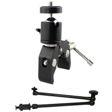 1 Pcs 20Inch Adjustable Articulating Friction Magic Arm & 1 Pcs DSLR Shoe Mount Camera Mount Clamp