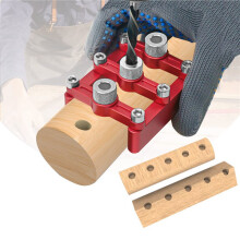2X Self Centering Dowelling Jig Woodworking Hole Drill Guide,Dowel Hole Positioner Locator with 3-10Mm Drill Sleeves