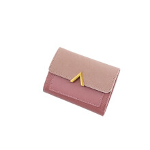 (RoseRed)Women Money Purses Coin Wallet Lady Leather Cash Card Fold Holder Gift Accessory