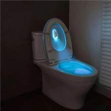 4X Night Light Motion Sensor Led Lamp for Bathroom Restroom Stairs 8 Colors Wireless Rechargeable Waterproof Lights