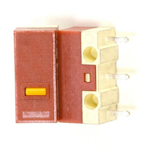 20Pcs for HUANO Mouse Micro- 3Pins 20M Clicks Mice Micro-Mute Button Microswitch Set Yellow Dot