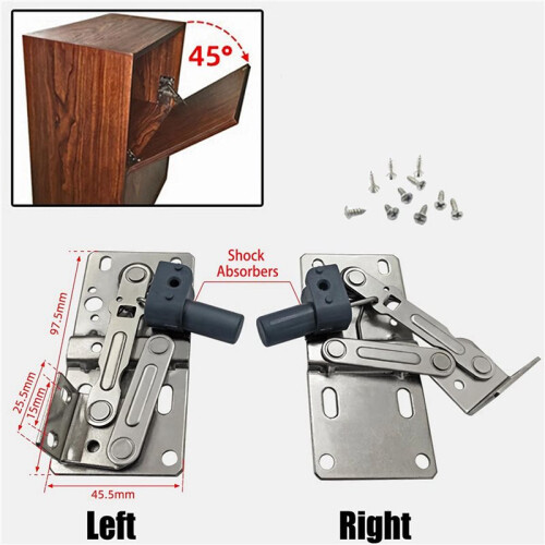 8 Pack Tip-Out Tray Hinges for Sink-Front Drawer, Sink Front Tip-Out Trays Hinges False Front Cabinet Clips 2