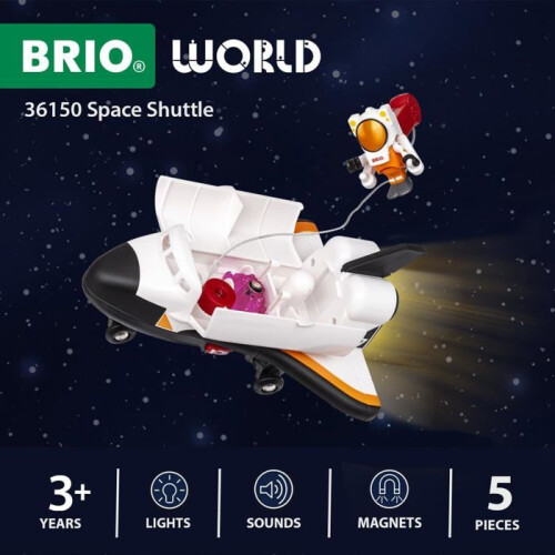 Brio Junarata - BRIO - 36150 - Valo- ja äänisavukone - Astronautti + irrotettava haalari - Yhteensopiva Brion kanssa 2