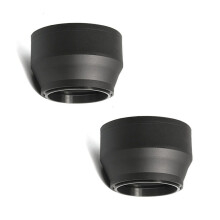 2 Pcs UV CAP HOOD CPL FLD ND Graduated Lens Filter Rubber Hood , 72Mm & 77Mm