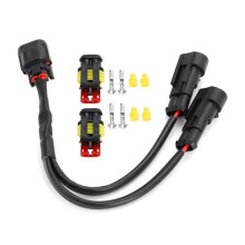 2X Y Splitter Cable Power Outlet Connector for CRF250L CRF300L XL750 Transalp 2023- CRF1000L Africa Twin