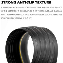 4X Universal Garage Door Bottom Threshold Seal Strip Rubber (10Ft, Black)