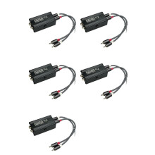 5X Ground Loop Audio Isolator Audio Noise Filter RCA Noise Suppressor Isolator Audio Signal Noise Reducer for PC