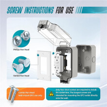 2X Outdoor Electrical Outlet Box,IP66 Waterproof & Lockable Enclosure,20A Rated with Double Socket for Gardens,Yards