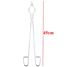 6X Braçadeira para Cadinho de Aço Inoxidável 45 cm Pinça de Grafite Suporte para Fornalha de Derretimento