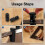 Tall Stair Gauges for Framing Square with Holder&Carabiner Knobs,Versatile Circu 6