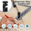 Tall Stair Gauges for Framing Square with Holder&Carabiner Knobs,Versatile Circu 8