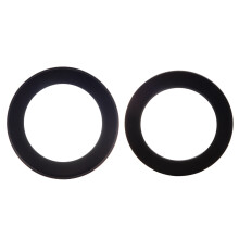 2Pcs Camera Lens Filter Step 49mm-77mm/58-77mm Adapter Black