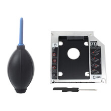 1Pcs Rubber Air Dust Blower Cleaner Pump for Removing Dust Off Camera Lens S6 & 1Pcs Hard Drive Caddy Tray 9.5Mm Universal 2Nd HDD HD SSD