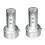 2 Pcs Silver Motorcycle Exhaust Can Muffler Insert Baffle DB Killer Silencer, 45Mm & 48Mm 1