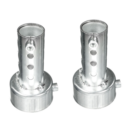 2 Pcs Silver Motorcycle Exhaust Can Muffler Insert Baffle DB Killer Silencer, 45Mm & 48Mm