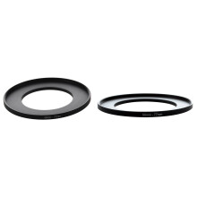 2 Pcs Camera Lens Filter Step Adapter Black Metal Camera Step Filter Adapter, 49Mm-77Mm & 55Mm-77Mm