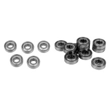 5 Pcs 10mm/26mm/8mm 6000Z Radial Shielded Deep Radial Bearing & 10Pcs Miniature Rubber Sealed Metal Shielded Metric Radial Bearing