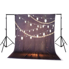 Wooden floor light string suede photography background cloth studio backdrop props 1.6 * 2.1M
