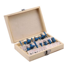 15pcs Router Bits Set TCT Tungsten Carbide Tipped 1/4inch Shank Wood Working Kit UK