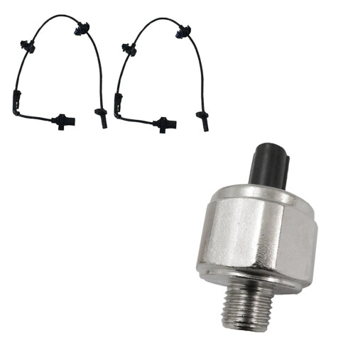 2 Set Car Accessories: 1 Pcs Car Knock Sensor & 1 Set Front Right / Left ABS Wheel Speed Sensor 1
