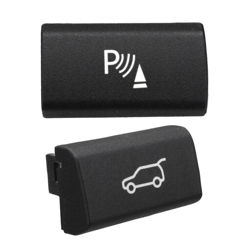 2 Pcs  Button Cover for  X5 E70 2006-13 X6 E71 2008-14 : 1 Pcs Parking  Sensor & 1 Psc Tailgate Rear Trunk 1