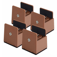 2 Inch Bed Risers with Adjustable Screw Clamp Heavy Duty Furniture Risers Set of 4 Furniture Leg Extenders (50mm)