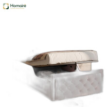 HOMAIRE Pink Velvet Single Upholstered Bed