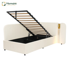 HOMAIRE 3FT Beige Bouclé Daybed with Storage