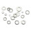 1 Set Button  Hex Socket  Cap Bolts Screws with Nuts & 1 Set Flat Washer and Lock Washer Assortment Set 8