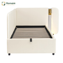 HOMAIRE 3FT Velvet Daybed with Storage Beige