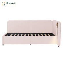 HOMAIRE Pink Velvet 3FT Daybed with Storage