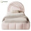 HOMAIRE Pink Velvet Single Upholstered Bed 1