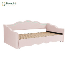 HOMAIRE Pink Velvet Extendable Daybed 90x190cm