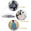 2pcs Glasses Case, Aluminum Hard Shell Eyeglasses Case Striped Spectacles Box for Small and Medium Frames -  & Silver 4