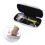 2pcs Glasses Case, Aluminum Hard Shell Eyeglasses Case Striped Spectacles Box for Small and Medium Frames -  & Silver 5