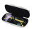 2pcs Glasses Case, Aluminum Hard Shell Eyeglasses Case Striped Spectacles Box for Small and Medium Frames -  & Silver 7