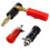 10 Pcs 3.8Mm Thread 4Mm Banana Plug Socket Binding Post Replacement & 10 Pcs 50Mm Plastic Handle Test Probe Metal Alligator Clips(2Set) 2