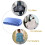 2pcs Glasses Case, Aluminum Hard Shell Eyeglasses Case Striped Spectacles Box for Small and Medium Frames -  & Silver 9