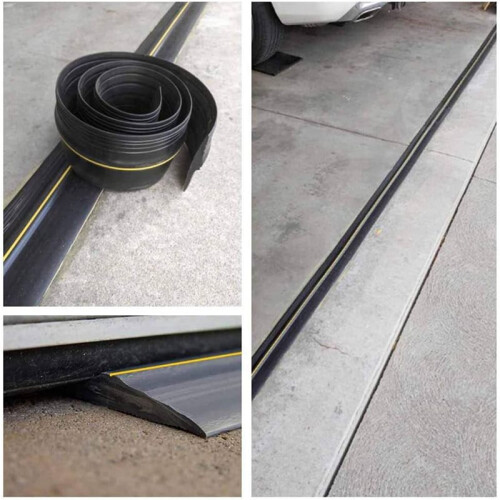 4X Universal Garage Door Bottom Threshold Seal Strip  Rubber (10Ft, Black)