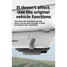 Estojo para Óculos de Carro Protetor de Sombra de Suporte para Óculos Acessórios Universais para Armazenamento de Óculos A