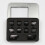 12Pcs Door  Memory Lock  Stickers for   a B C E Class CLA & 12x Window  Button Trim Sticker 6