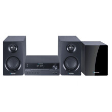 Chaîne hi-fi Blaupunkt, puissance 240 W, HDMI/CD/USB/FM/BT/PLL, égaliseur paramétrique, écran LED, fonction horloge et réveil