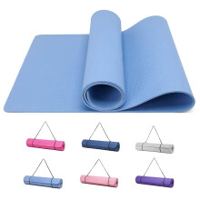 Good Nite Tapis de Yoga, 183x61x0,06 cm, Bleu Ciel, Matériau TPE Antidérapant avec Sangle de Transport
