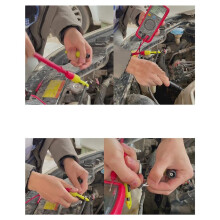 16Pack Wire Piercing Probe Insulation Piercing Clip with Insulated Wire Piercing Probe,Inspection of Automotive Circuits