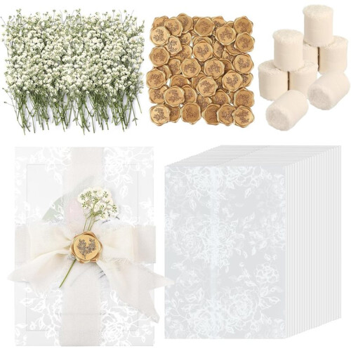 Wedding Invitations Wraps Set 50  Wedding Gift Sets 2