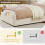 HOMAIRE Velvet Upholstered Single Bed Beige 5