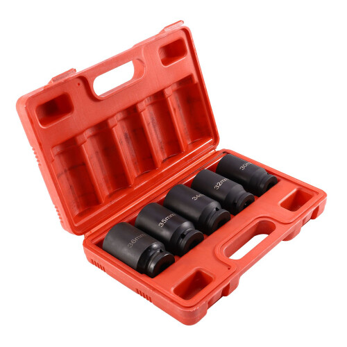 12 Point Axle Hub Nut Deep Impact Socket Set 1/2inch Dr Thin Wall Drive Shaft Socket 2